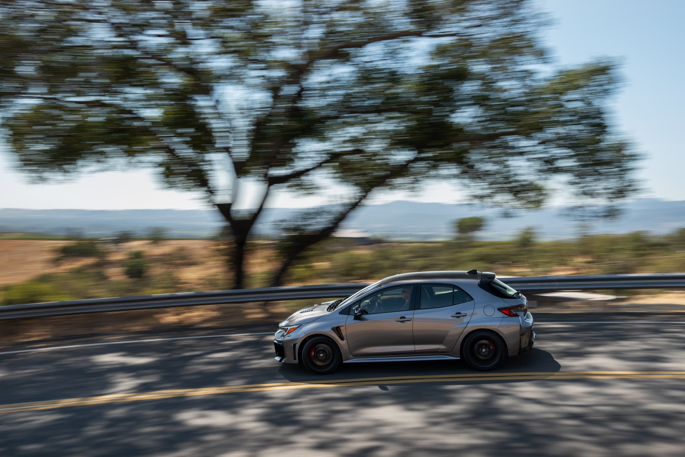 2026 Toyota GR Corolla Premium Plus Heavy Metal on the road