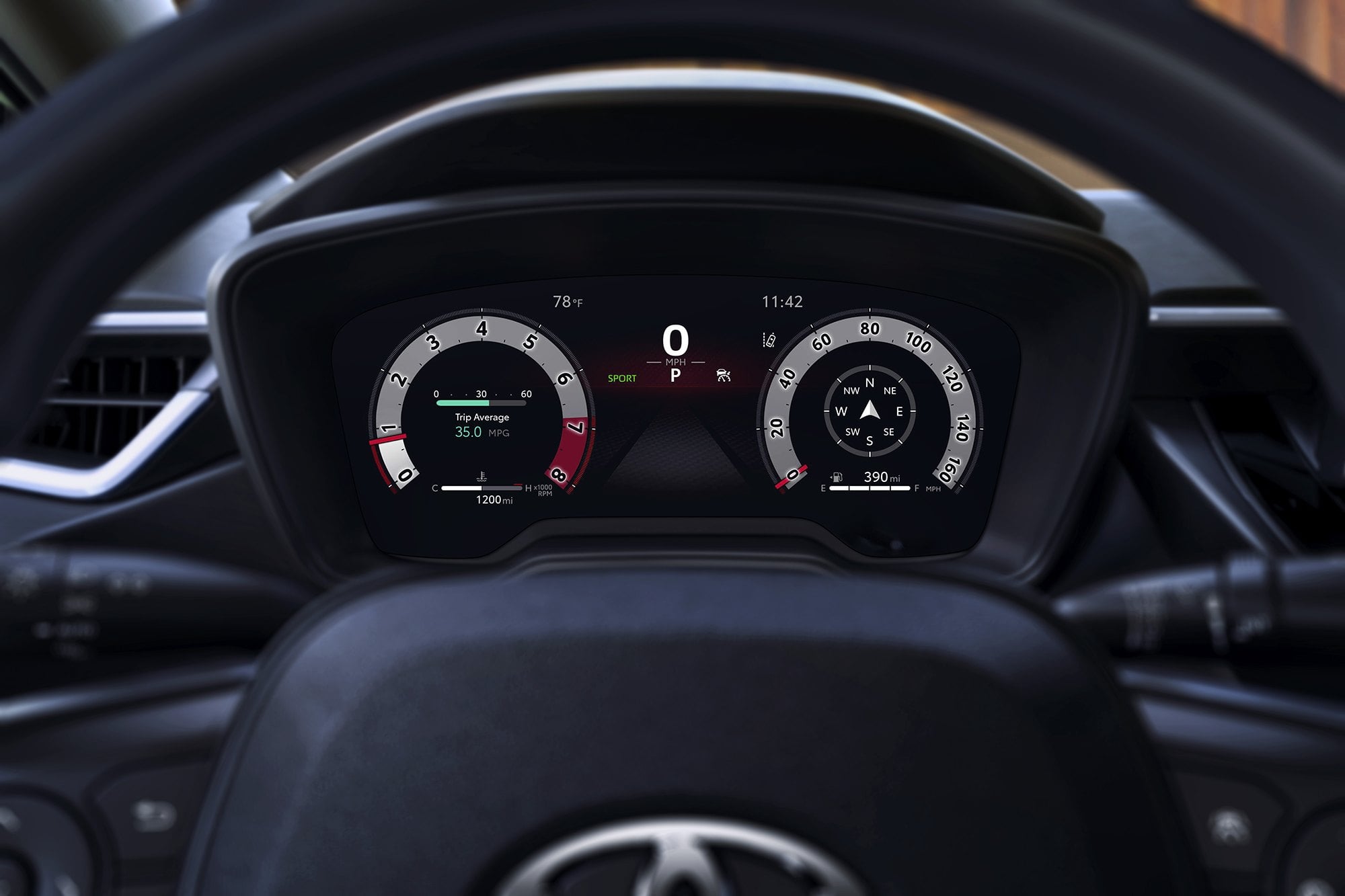 2027 Toyota Corolla Hatchback 12.3-inch digital gauge