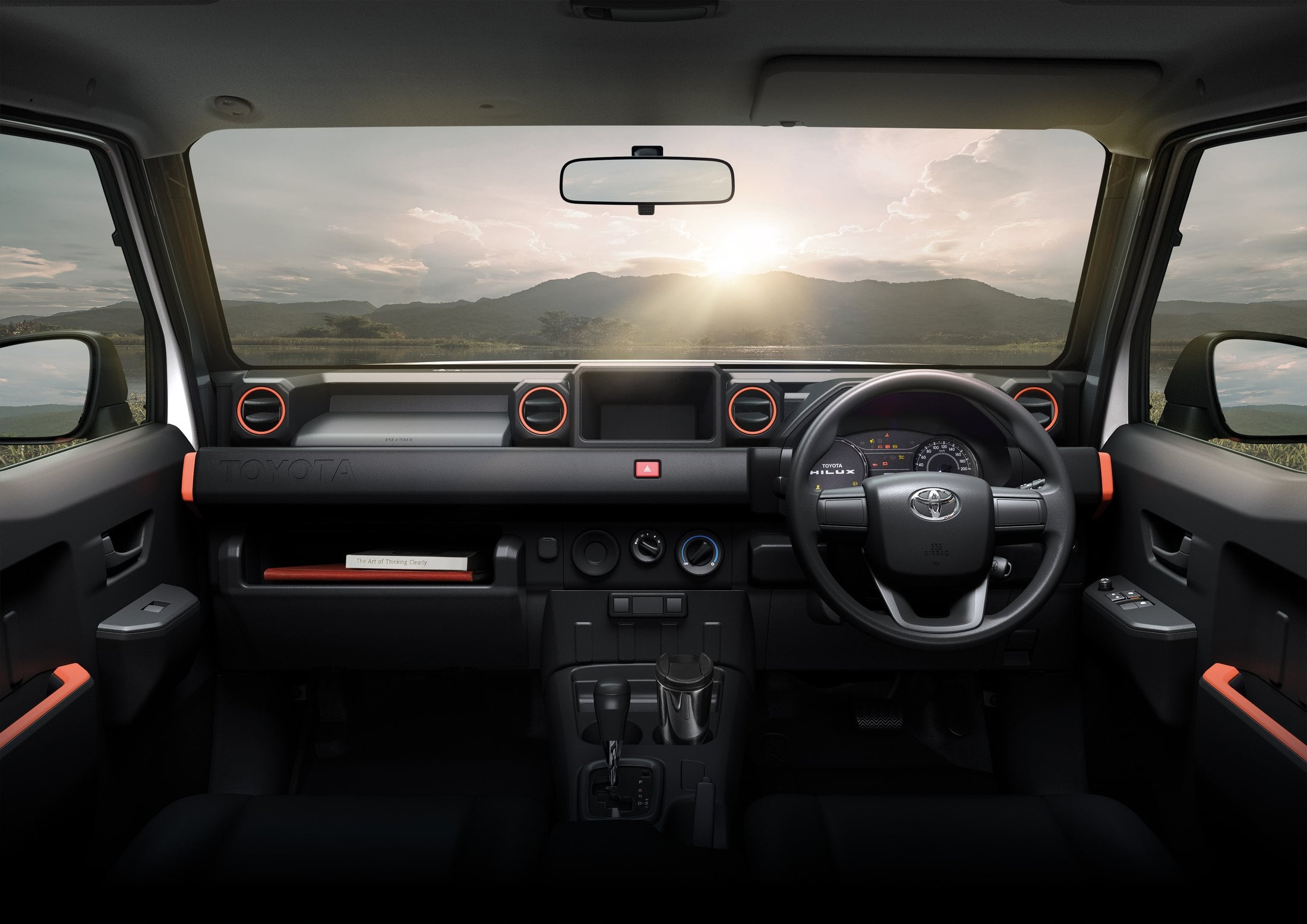 Toyota Hilux Champ dashboard and cabin, Thailand