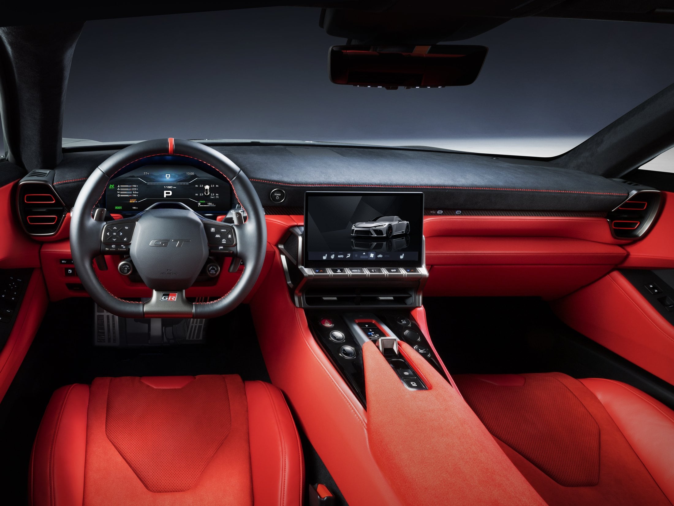 Official Toyota photo of the GR GT prototype cockpit