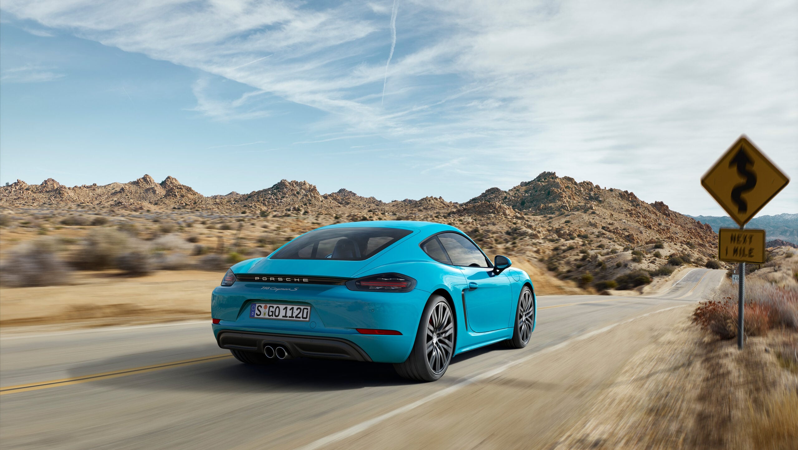 Official Porsche photo of 718 Cayman