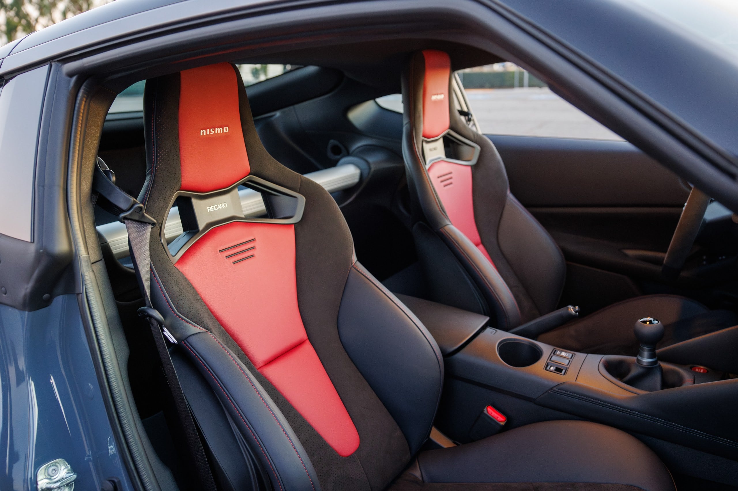 Official Nissan photo of 2027 Z NISMO Recaro seats and six-speed manual
