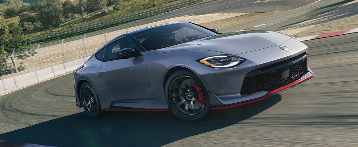 Official Nissan photo of a 2027 Nissan Z NISMO on a race track